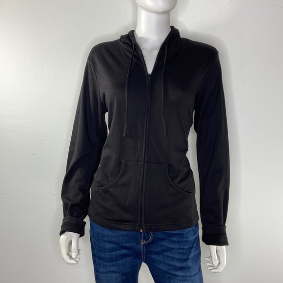 Vintage‎ Fashion Bug Black hoodie lightweight jacket - Picture 3 of 15